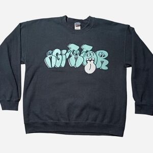 Vintage Y2K Graffiti Agitator Crewneck Sweatshirt